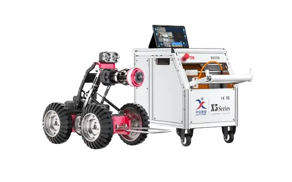 Robot de inspección CCTV de tubería X5-HT4