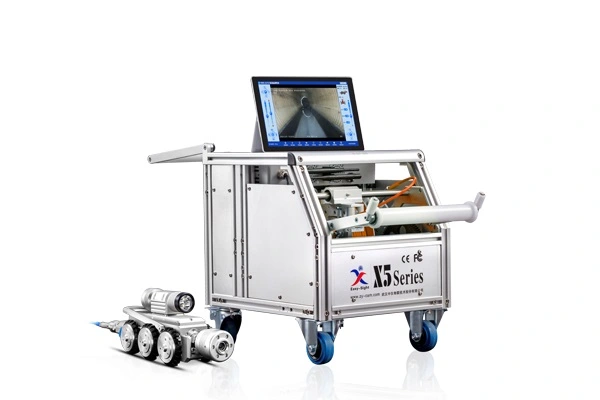 Inspección de vídeo Crawler en los diagnósticos de la red de tuberías